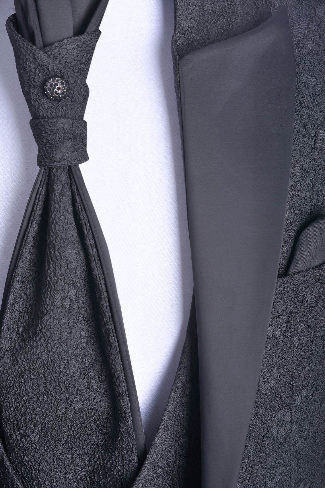 Set Gilet Abito Da Uomo Con Cravatta Collo E Hankie Per - Foto 2