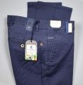 Regular fit sea barrier blue trousers in stretch cotton