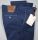 Dark blue slim fit cotton stretch trousers
