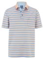 Striped polo shirt with olymp mercerized cotton pocket 