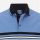 Blue olymp striped polo shirt in mercerized cotton