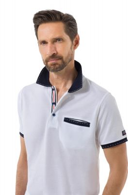 Regular fit green coast polo shirt in Scottish cotton