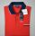 Modern fit red scottish thread cotton ingram polo shirt