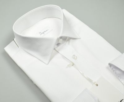Elegant white ingram regular fit shirt