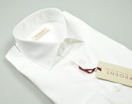 Camicia bianca pancaldi in cotone twill regular fit