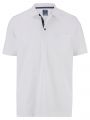 Olymp white polo shirt in modern fit jersey cotton blend