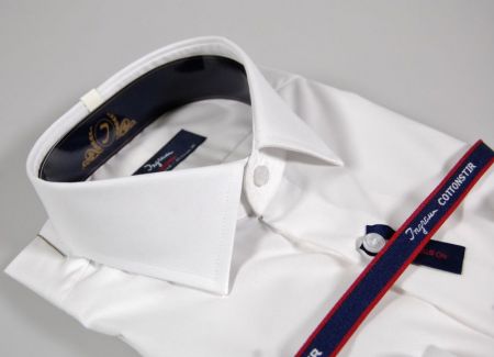 Cottonstir slim fit shirt White ingram twill cotton