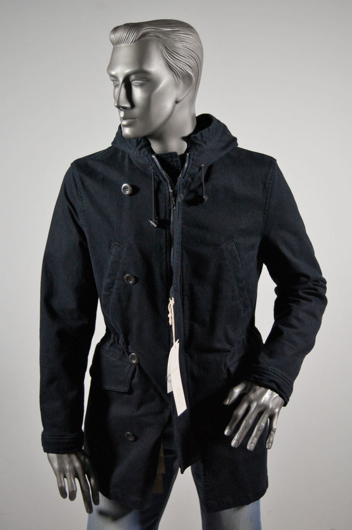 slim fit parka