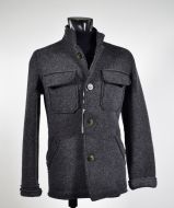 Sports jacket in wool and unlined slim fit