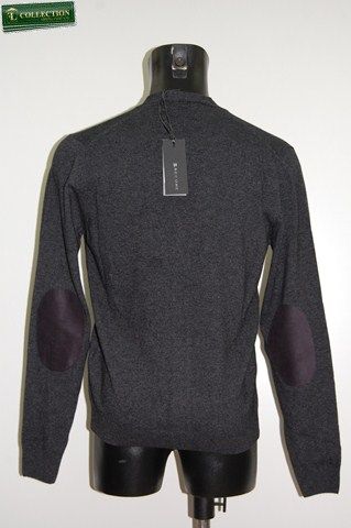 Mens cardigan with new arrivals leather elbow patches