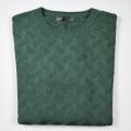 Crew-neck manuel garcia green inlay joined