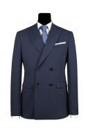 Abito blu slim fit doppiopetto simbols stretch