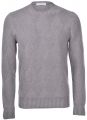 Round neck gray gran sasso mixed cashmere vanisè diamond processing