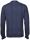 Round neck blue gran sasso mixed cashmere vanisè diamond processing