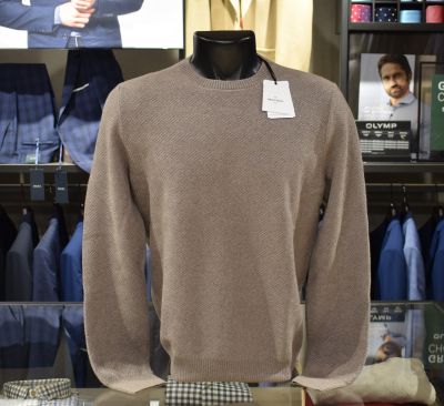 Sweater gran sasso beige extrafine merino wool