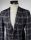 Unlined plaid jacket in digel move jersey 