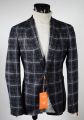 Unlined plaid jacket in digel move jersey 