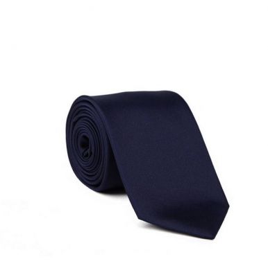 Cravatta blu digel in seta pura 
