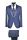 Smoking blu baggi slim fit con petto a lancia