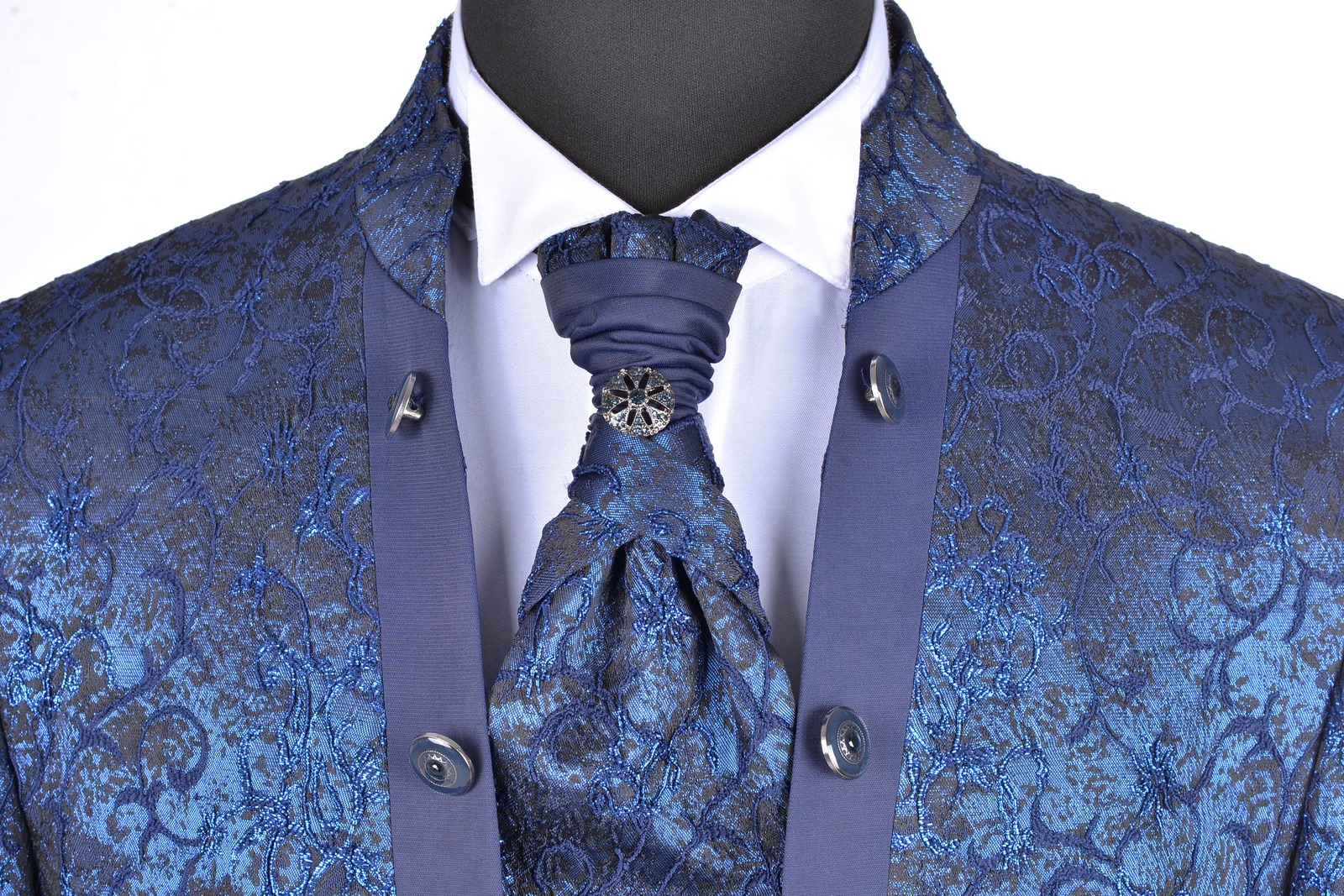 Vestito da sales sposo blu elettrico
