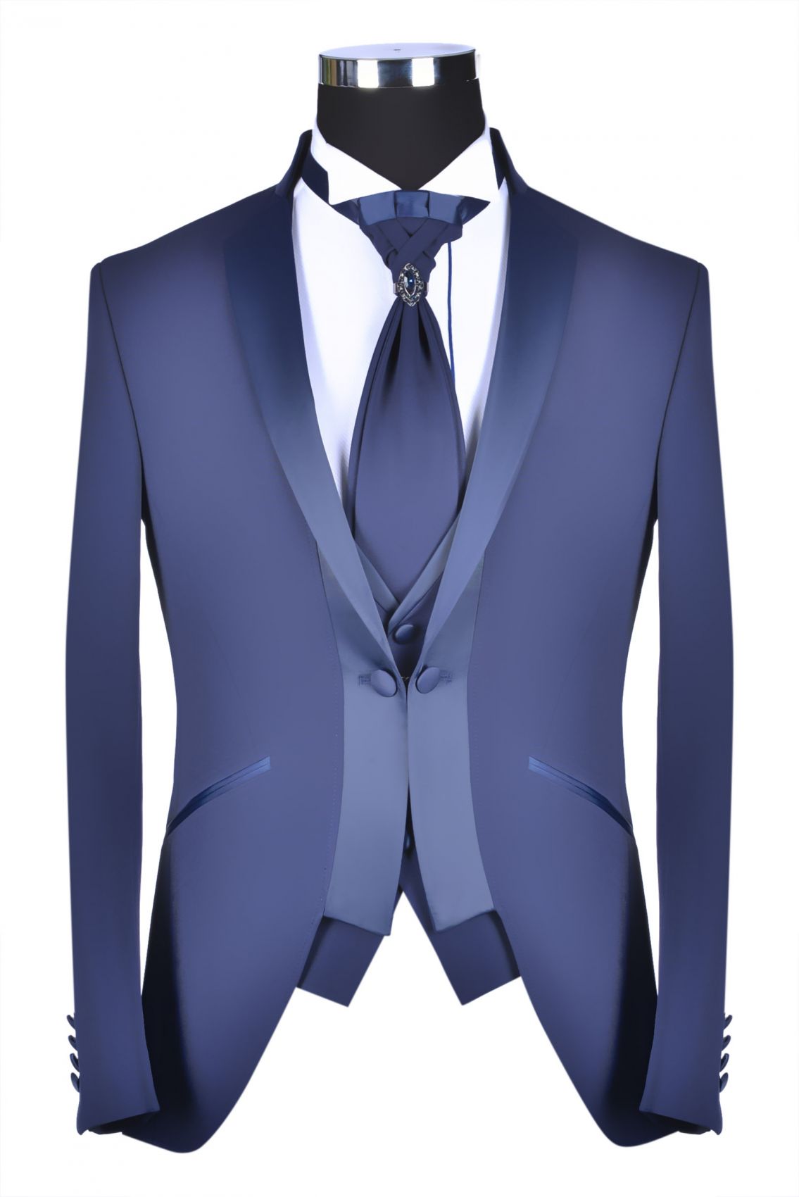 princess polly baby blue dress Marc Darcy Jenson Marine Check 3 Piece Wedding Suit Slim Fit main image 1
