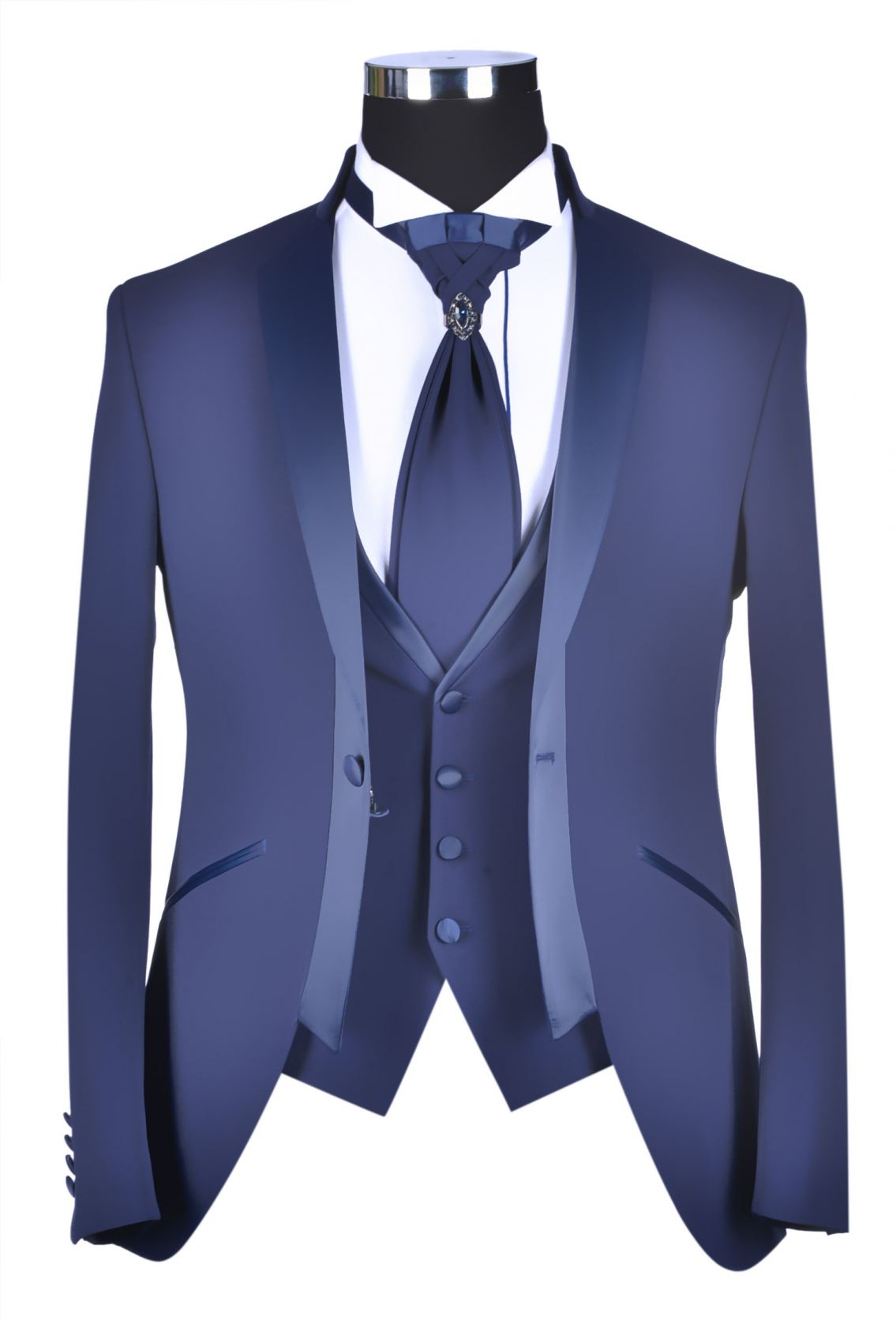 Abito da sposo Blu marine Baggi Cerimonia - Saldi Collezione 2022  abbigliamento maschile