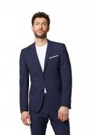 Abito slim fit digel blu marine misto lana bi-stretch