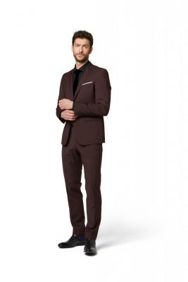 Dress slim fit digel burgundy mixed wool bi-stretch