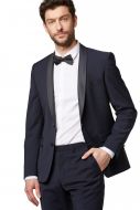 Tuxedo dress blue digel extra slim fit bi-stretch wool