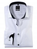 Camicia slim fit bianca olymp level five