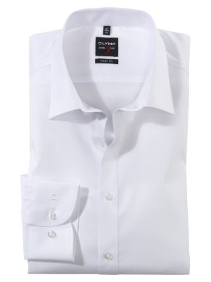 White shirt olymp slim fit cotton stretch