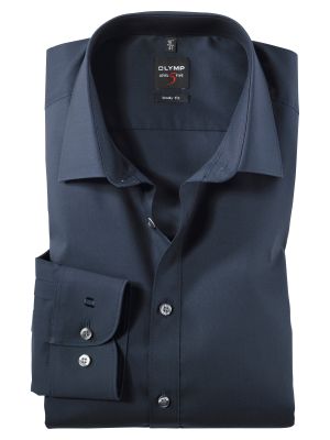 Camicia blu scuro olymp slim fit cotone stretch