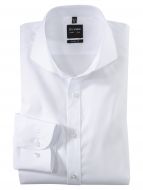 Camicia bianca olymp collo alla francese slim fit cotone stretch