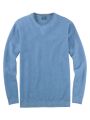 Olymp light blue crew-neck sweater in organic cotton modern fit 