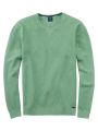Light green olymp crewneck sweater in modern fit organic cotton