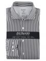 Slim fit olymp shirt in black striped jersey