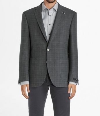 Gray checked jacket digel drop sei modern fit