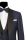 Blue simbols slim fit tuxedo in jacquard wool 