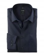 Shirt blue indigo olymp cotton easy ironing modern fit