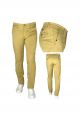 Trousers yellow modern fit sea barrier cotton stretch