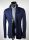 Giacca framer informale blu sfoderata slim fit