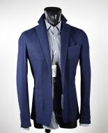 Giacca framer informale blu sfoderata slim fit