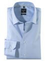 Light blue shirt super slim fit olymp cotton twill stretch