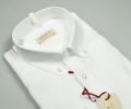 White shirt in pure linen pancaldi regular fit