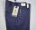 Blue sea barrier cotton piquet stretch stone wash trousers