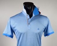 Polo shirt in scottish wire velablu turquoise