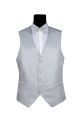 Pearl gray simbols vest complete with bow tie