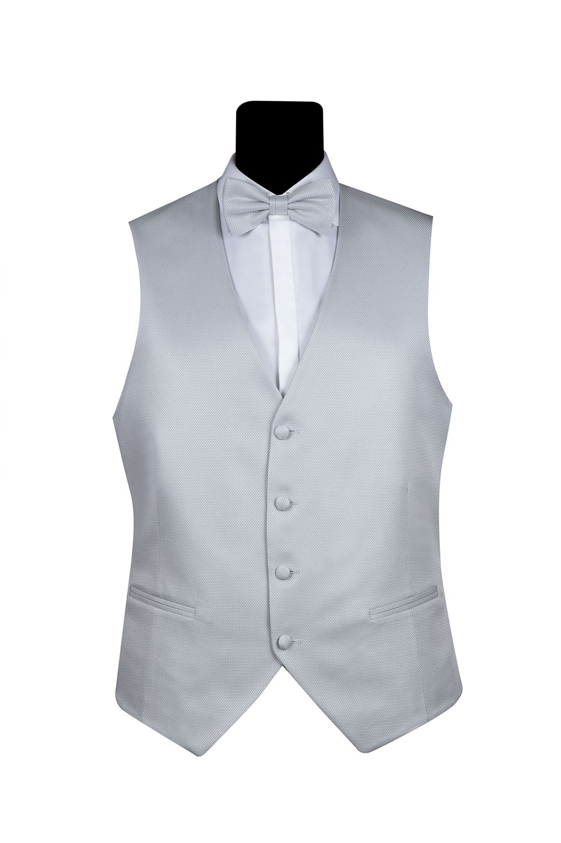 Elegant pearl grey waistcoat for men s ceremony Made in Italy Simbols Men s Clothing