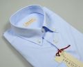 Camicia pancaldi celeste cotone twill button down 