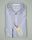 Linen and cotton shirt slim fit with blue stripes
